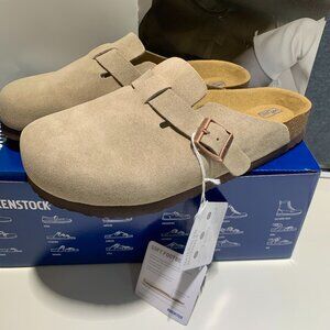 Birkenstock&Stüssy Boston Soft Footbed Caramel Shoes